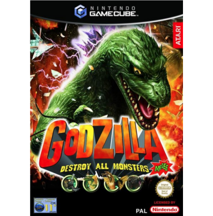 Godzilla: Destroy All Monsters Melee - Nintendo Gamecube - PAL/EUR/SWD (SE/DK Manual) - Complete (CIB)