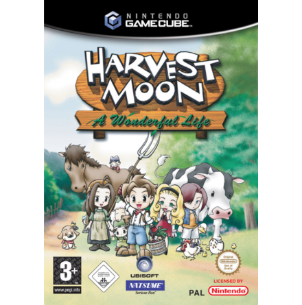 Harvest Moon: A Wonderful Life - Nintendo Gamecube - PAL/EUR/SWD (SE/DK Manual) - Complete (CIB)