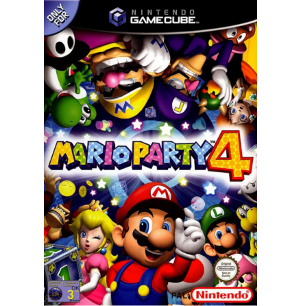 Mario Party 4 - Nintendo Gamecube - PAL/EUR/SWD (SE/DK Manual) - Complete (CIB)