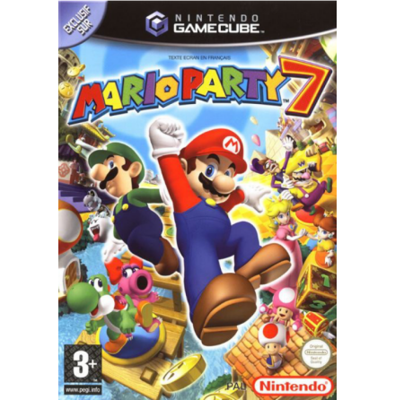 Mario Party 7 (no cardboard /mic) - Nintendo Gamecube - PAL/EUR/SWD (SE/DK Manual) - Complete (CIB)