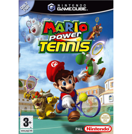 Mario Power Tennis - Nintendo Gamecube - PAL/EUR/SWD (SE/DK Manual) - Complete (CIB)